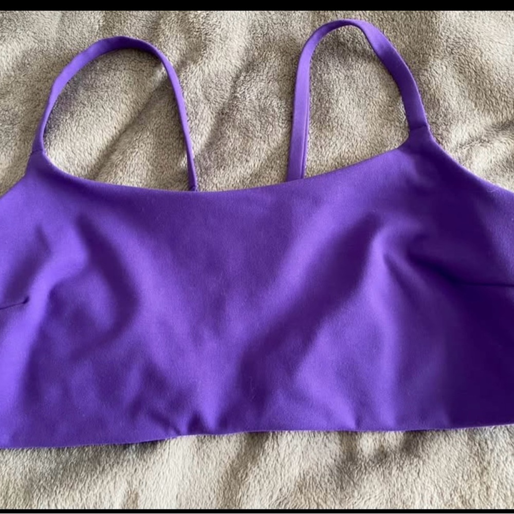 Lululemon Athletica Purple Strappy Sports Bra Size 14 Like New
